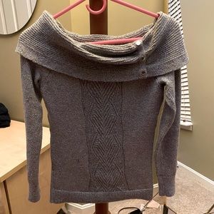 White House/Black Market Silver Sweater XS